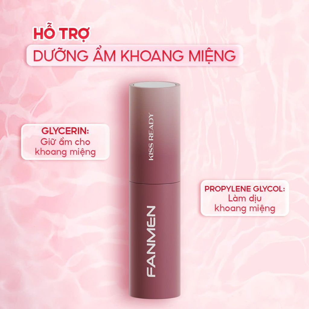 XỊT MIỆNG VỊ KISS READY HỖ TRỢ DƯỠNG ẨM KHOANG MIỆNG