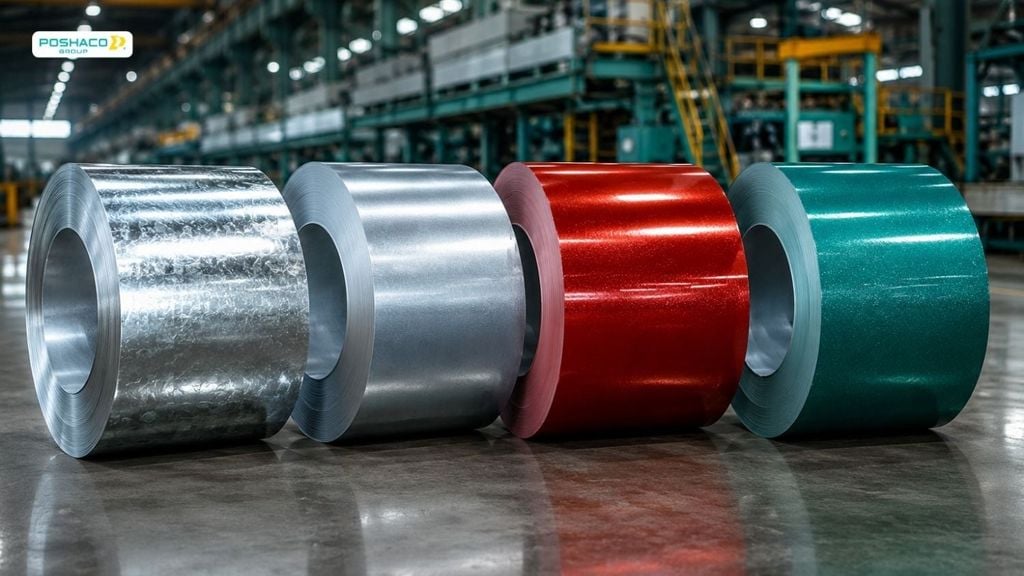 các loại tôn cuộn phổ biến