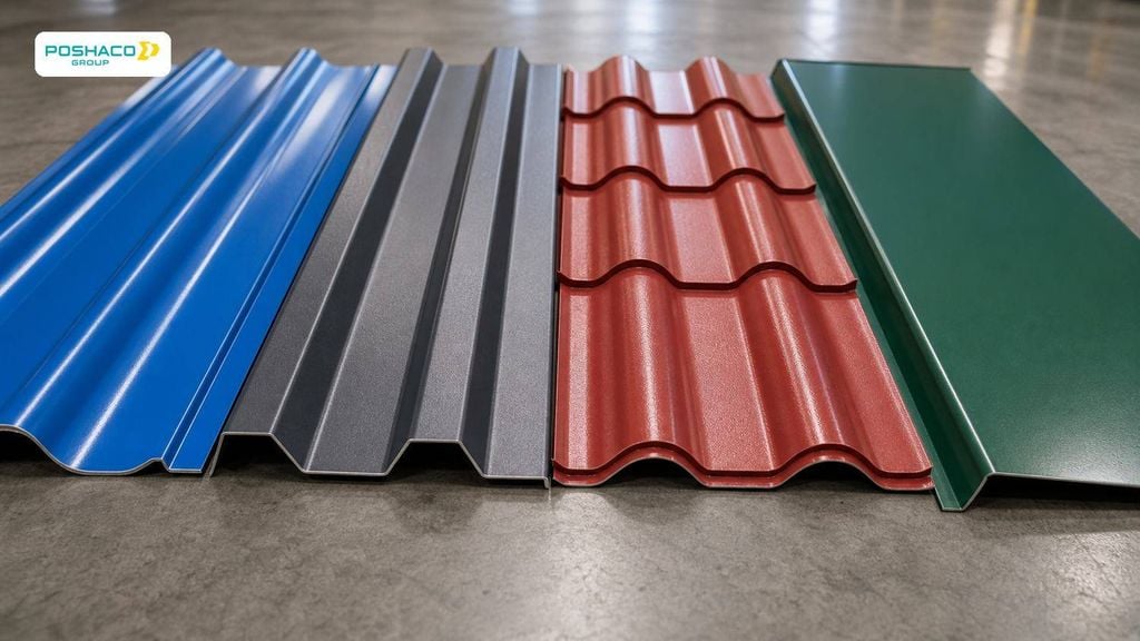 Các loại tôn màu phổ biến hiện nay