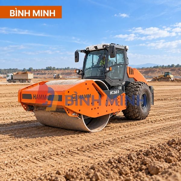 Thiết kế tổng thể của xe lu HAMM HC268D