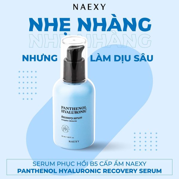 SERUM HỖ TRỢ PHỤC HỒI B5 CẤP ẨM NAEXY PANTHENOL HYALURONIC RECOVERY SERUM 3