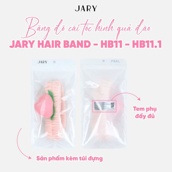 BĂNG ĐÔ CÀI TÓC HÌNH QUẢ ĐÀO JARY HAIR BAND