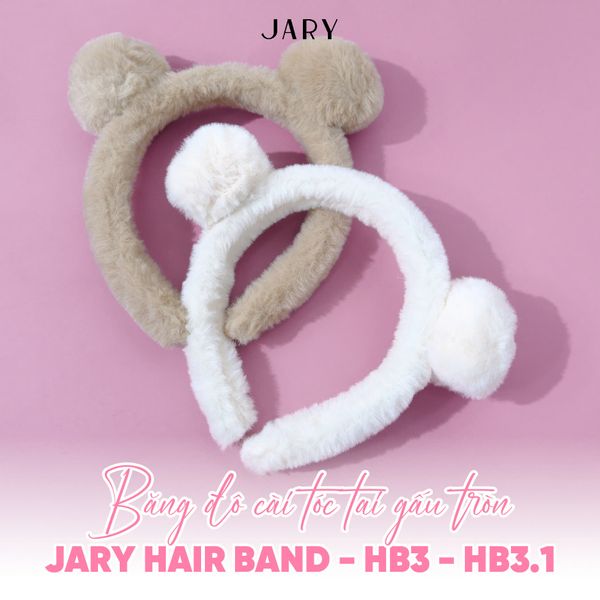 Băng Đô Cài Tóc Tai Gấu Tròn Jary Hair Band 2