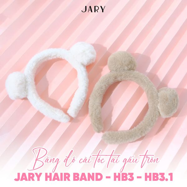 Băng Đô Cài Tóc Tai Gấu Tròn Jary Hair Band