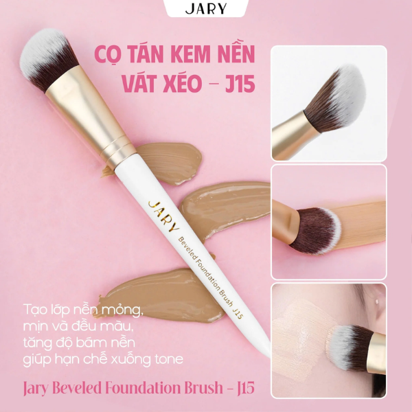 tán nền bằng cọ vát xéo Jary J15