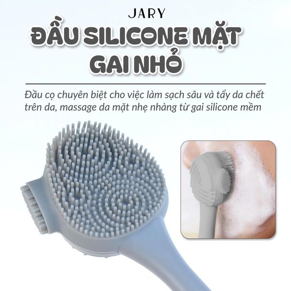 CỌ RỬA MẶT & ĐẮP MẶT NẠ JARY 2-IN-1 SILICONE FACIAL CLEANSING BRUSH 2