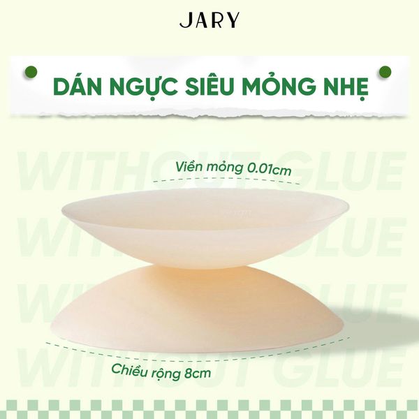 MIẾNG DÁN NGỰC SILICONE JARY NIPPLE COVERS - 04 - NHIỆT TỰ THÂN KHÔNG KEO 6
