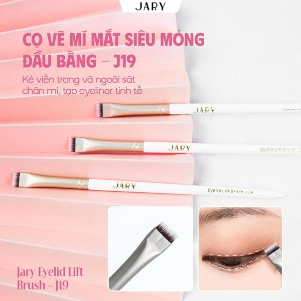 CỌ KẺ MÍ MẮT SIÊU MỎNG ĐẦU BẰNG JARY EYELID LIFT BRUSH - J19