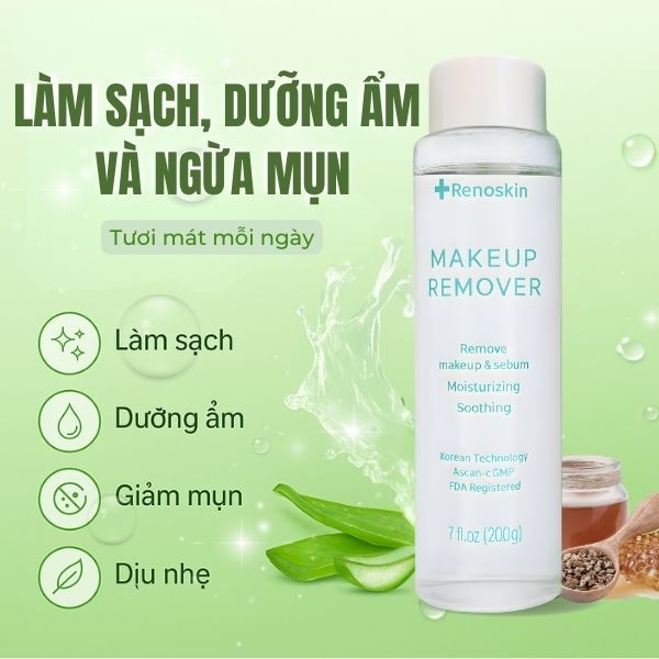 công dụng nước tẩy trang renoskin làm sạch sâu và dưỡng ẩm