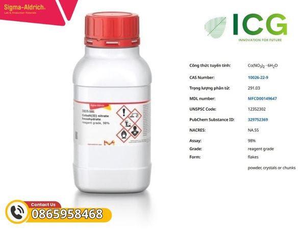 Cobalt(II) nitrate hexahydrate reagent grade, 98%
