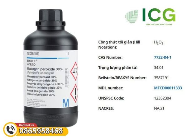 Hydrogen peroxide 30% (Perhydrol™) for analysis EMSURE® ISO