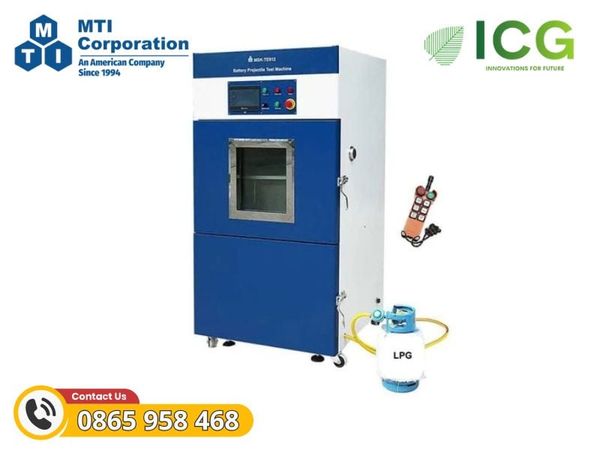 Thiết bị thử nghiệm cháy và phóng mảnh pin lithium điều khiển từ xa