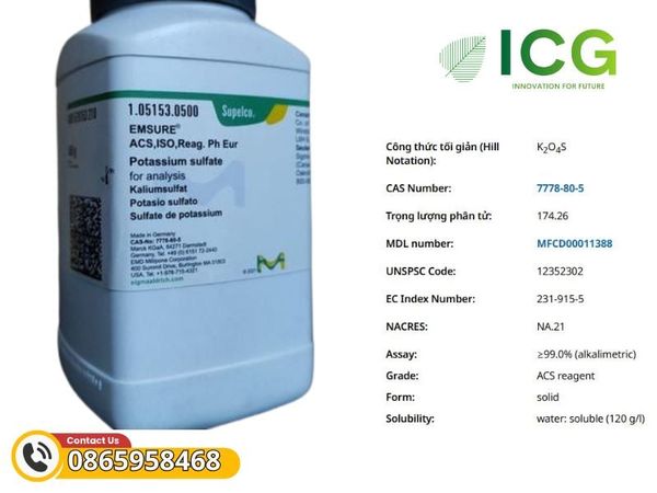 Potassium sulfate for analysis EMSURE® ACS, ISO, Reag. Ph Eur