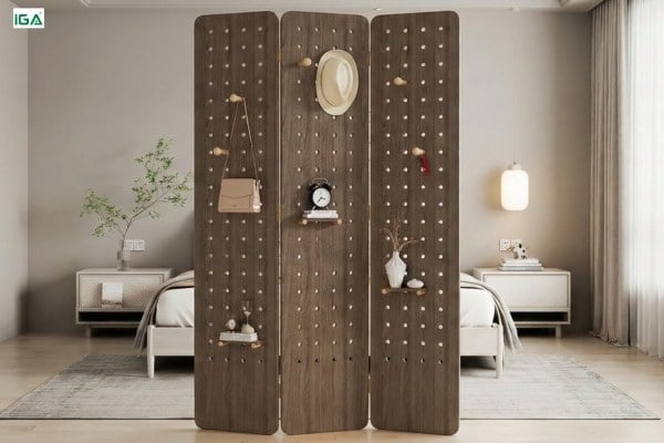 Bình phong CNC gỗ gấp gọn - GP401