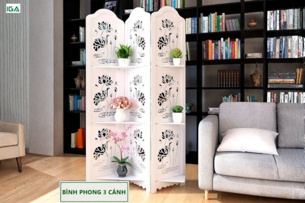 Vách ngăn cnc phòng khách tinh xảo