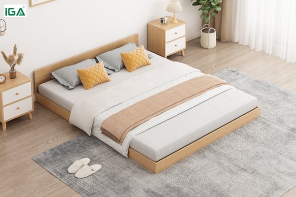 Giường gỗ bệt phong cách hiện đại - GP310