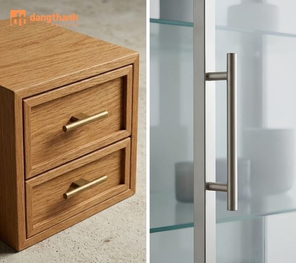 Tay nắm tủ cầm chữ U T mini cho nhà phố hẹp