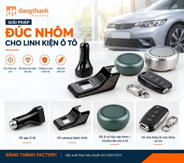 Giải pháp đúc nhôm cho linh kiện ô tô chịu lực và tản nhiệt cao