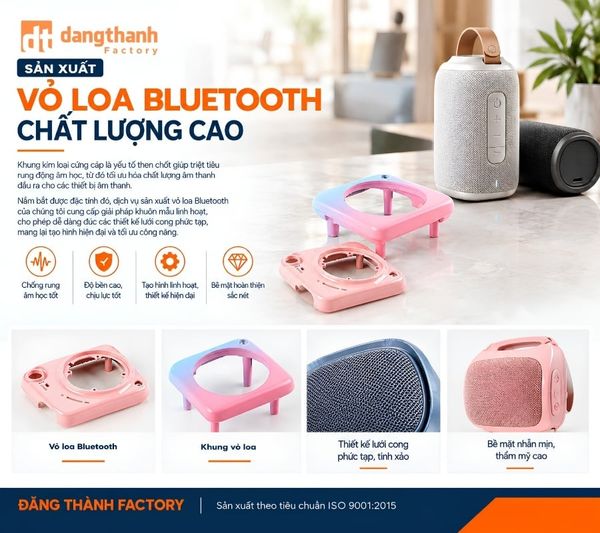 Vỏ loa Bluetooth đúc kim loại xử lý bề mặt cao cấp