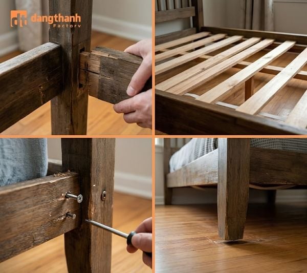Lý do cần xử lý giường kêu bằng pát sắt chuyên dụng