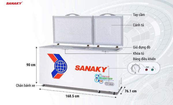 Tủ Đông Sanaky Inverter VH-8699HY3 860 lít