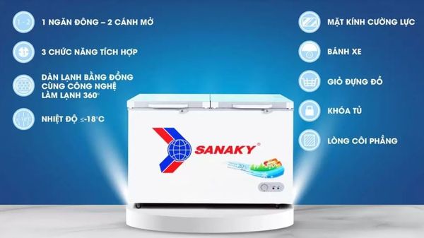 Tủ đông Sanaky VH-2899A2KD 280 lít