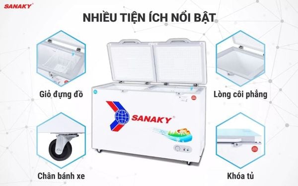 Tủ Đông Sanaky VH-3699W2KD 360 lít