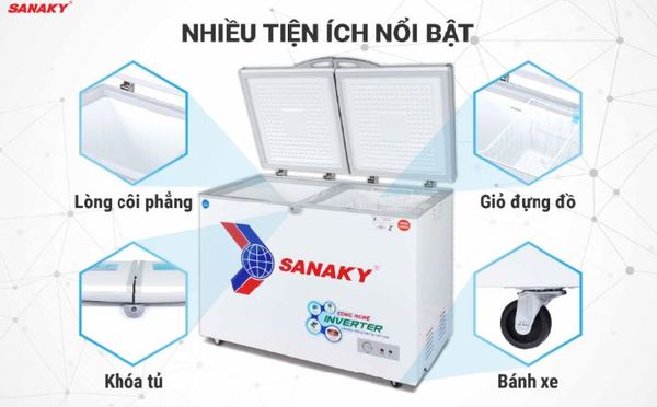 Tủ đông Inverter Sanaky VH-3699W3 360 lít
