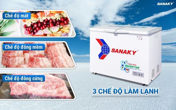 Tủ đông Inverter Sanaky VH-2899A3 280 lít