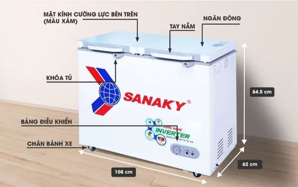 Tủ đông Sanaky Inverter VH-2899A4KD 280 lít