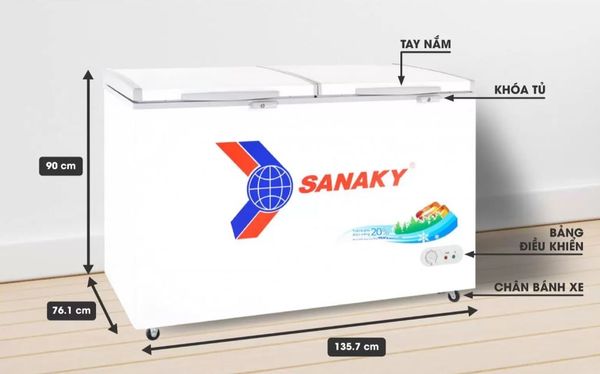 Tủ đông Sanaky VH-5699HY 560 lít