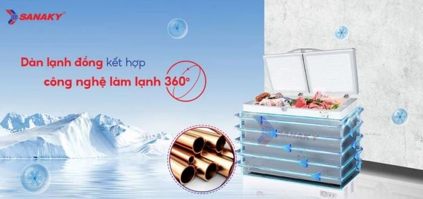 Tủ đông Inverter Sanaky VH-2899A3 280 lít