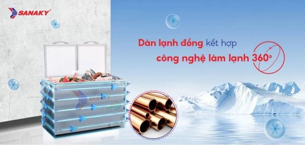 Tủ đông Sanaky VH-5699HY 560 lít
