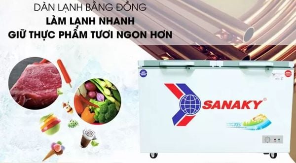 Tủ Đông Sanaky VH-3699W2KD 360 lít