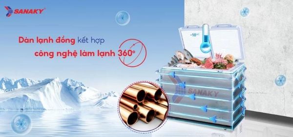 Tủ đông Sanaky VH-2899A2KD 280 lít