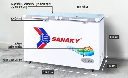 Tủ đông Sanaky VH-3699A2KD 360 lít