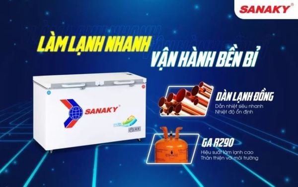 Tủ Đông Sanaky VH-5699W2K 560 lít