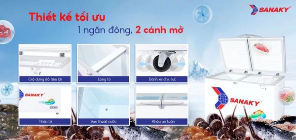 Tủ Đông Sanaky VH-2899A1 235 đa năng