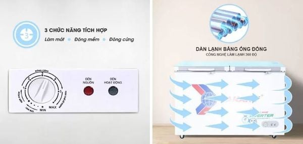 Tủ đông Sanaky Inverter VH-2899A4KD 280 lít