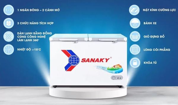 Tủ đông Sanaky VH-3699A2KD 360 lít