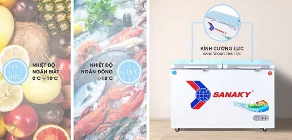 Tủ Đông Sanaky VH-3699W2KD 360 lít