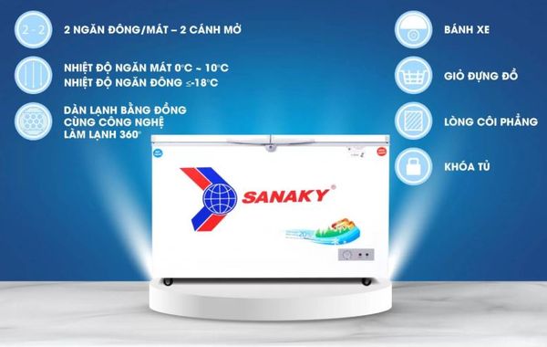 Tủ đông Sanaky VH-4099W1 400 lít