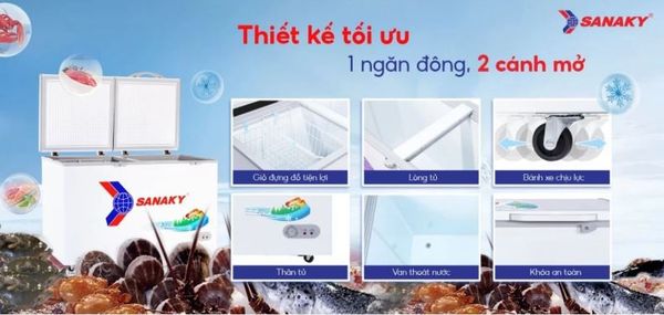 Tủ đông Sanaky VH-5699HY 560 lít