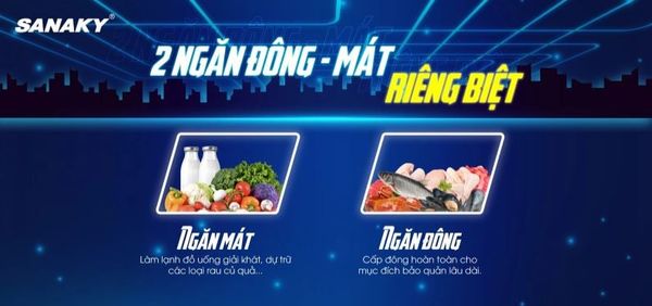 Tủ Đông Sanaky VH-5699W2K 560 lít