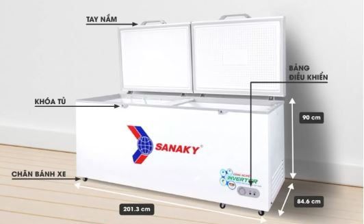 Tủ đông Sanaky VH-8699HYK 860 lít
