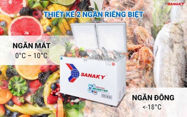 Tủ đông Inverter Sanaky VH-3699W3 360 lít
