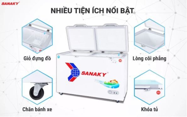 Tủ đông Sanaky VH-4099W2KD 400 lít