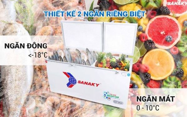 Tủ đông Inverter Sanaky VH-6699W3 660 lít