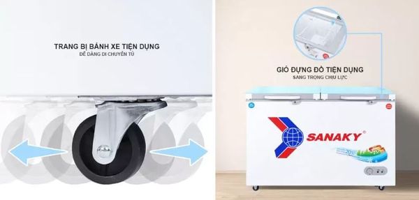 Tủ Đông Sanaky VH-3699W2KD 360 lít