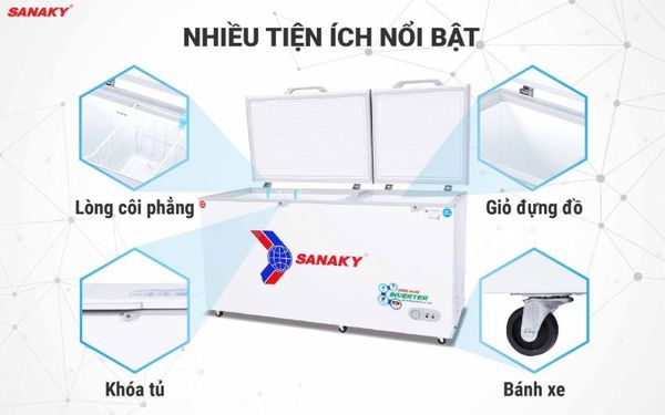 Tủ đông Inverter Sanaky VH-6699W3 660 lít